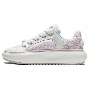 Li Ning Cloud Travel C4D Удобные амортизирующие износостойкие повседневные туфли с низким верхом Женская повседневная обувь персиково-розового цвета AZGT090-12 37