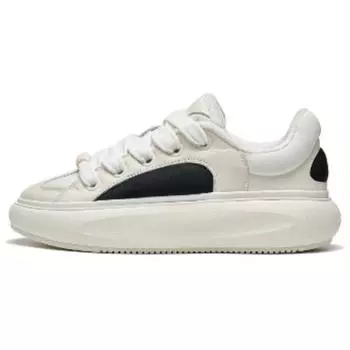 Li Ning Cloud Travel C4D Удобные модные нескользящие теплые повседневные туфли с низким верхом для мужчин повседневные туфли белого и черного цвета AZGT090-1 37