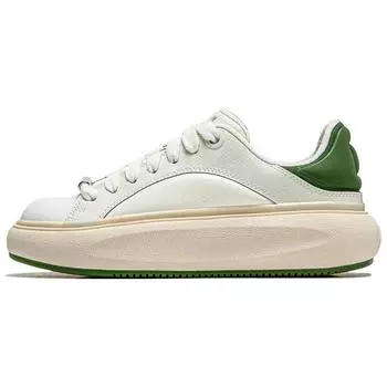 Li Ning Cloud Travel C4D универсальные удобные нескользящие повседневные туфли с низким верхом женские кроссовки белые зеленые AZGU038-3 37