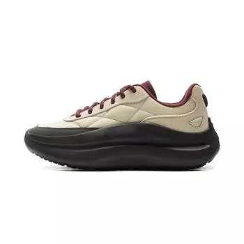 Li-Ning Cloud Wave Lace Soft Rebound Versatile Fashion Shock Absorption Non-Slip Lightweight Low-Top Casual Shoes Women casual shoes Gray AGLU300-2 37
