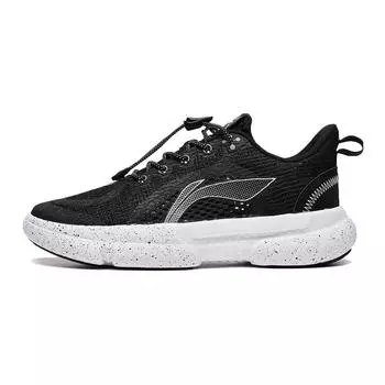 Li-Ning Cloud Zero Gravity 1.0 амортизирующие износостойкие легкие дышащие нескользящие повседневные туфли детские туфли черные YKCT068-3 31