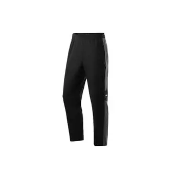 Li Ning Color Block дышащие трикотажные спортивные длинные брюки мужские низ черный AKYR121-1 S
