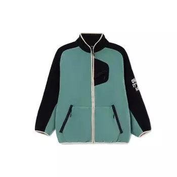 Li Ning Color Block флисовая теплая куртка унисекс куртки зеленый AWDRB09-2 XL