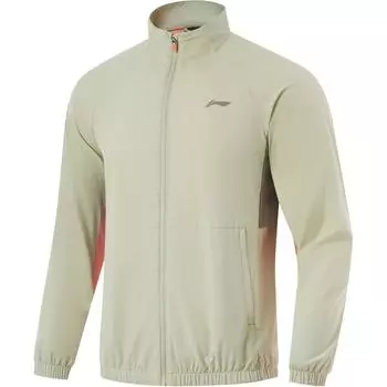 Li Ning Color Block молния воротник стойка удобная дышащая повседневная куртка мужские куртки Ceramic-Secret AJDU205-2 M