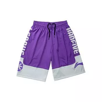 Li-Ning Color Block соревнования спортивные шорты баскетбольные шорты мужские шорты ультрафиолетовый AAPP307-3 XXXL