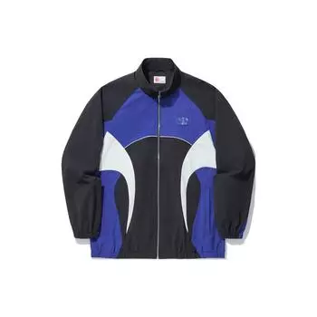 Li Ning Color Block светоотражающая свободная спортивная ветровка унисекс верхняя одежда черная AFDU271-1 M