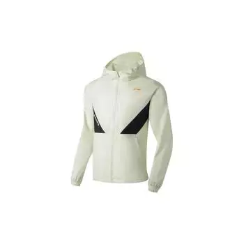 Li-Ning Color Block Zip-Up Windbreaker Jacket Men Jackets Cream-White AFDT033-4 L
