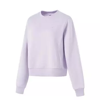 Li-Ning Comfortable Breathable Fleece Casual Sweatshirt Women tops Sea-Salt-Purple AWDU638-3 XS