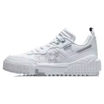 Li-Ning Удобные дышащие легкие нескользящие низкие кроссовки для скейтбординга мужские кроссовки стандартные белые AGCR123-1 39