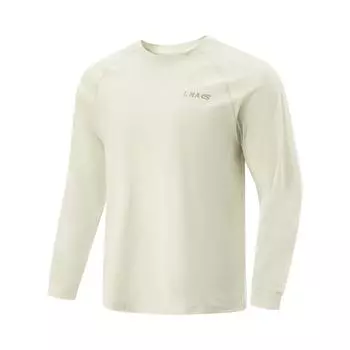 Li-Ning Comfortable Breathable Long Sleeve T-Shirt Men tops Silver-Grey ATLV109-2 L