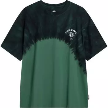 Li-Ning Comfortable Breathable Loose Casual Short Sleeve T-Shirt Men Tops Spruce-Green Tie-Dye AHST391-2 M