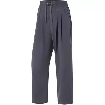 Li-Ning Comfortable Breathable Versatile Solid Color Sports Long Pants Women bottoms Cold-Sand-Black AYKU700-3 S