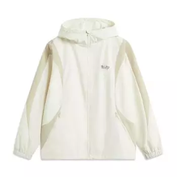 Li-Ning Comfortable Casual Minimalist Hooded Zipper Jacket Men Jackets Off-White Coastal-Gray AFDV005-5 3XL