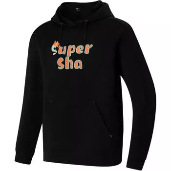 Li-Ning Comfortable Casual Minimalist Hoodie Unisex hoodies Black AWDUJ31-1 S