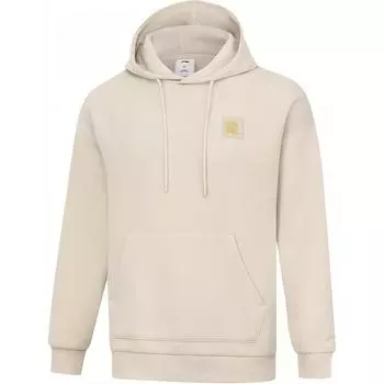 Li-Ning Comfortable Casual Simple Hooded Loose Pullover Sweatshirt Unisex sweatshirt Oatmeal-Gray AWDTF55-4 XS