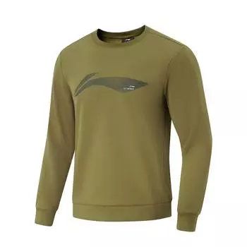 Li-Ning Comfortable Casual Simple Versatile Hoodie Men hoodies Brown AWDU567-4 XL