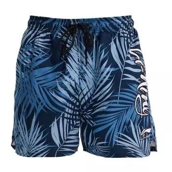 Li-Ning Comfortable Casual Versatile Letter Print Quick-Dry Beach Shorts Men Shorts Blue LSKU835-1 L