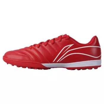 Li-Ning Comfortable Fashion Non-Slip Wear-Resistant Lightweight Soccer Shoes Unisex Soccer Shoes Cinnabar-Red YSTU039-5 36