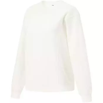 Li-Ning Comfortable Fleece Loose Pullover Long Sleeve Sweatshirt Women tops Off-White AWDTA48-1 L