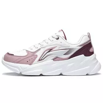 Li-Ning Comfortable Low-Top Sports Casual Shoes Women Sneakers White Rose AGLS172-2 36