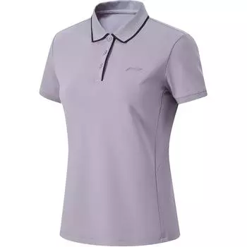 Li-Ning Comfortable Moisture-Wicking Sports Polo Shirt Women tops Lobster-Purple APLU158-5 S