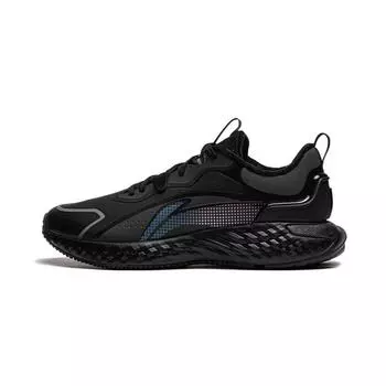 Li-Ning Comfortable Simple Fleece Non-Slip Warm Low-Top Casual Shoes Men sneaker Black AGLU195-1 39