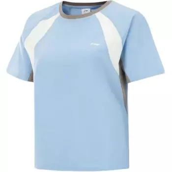 Li-Ning Comfortable Simple Moisture Wicking Loose Fit Round Neck Short Sleeve T-Shirt Women Tops ATSV408-4 S