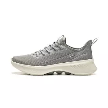 Li-Ning Comfortable Simple Non-Slip Breathable Low-Top Casual Running Shoes Men Sneakers Gray AGLU319-3 39