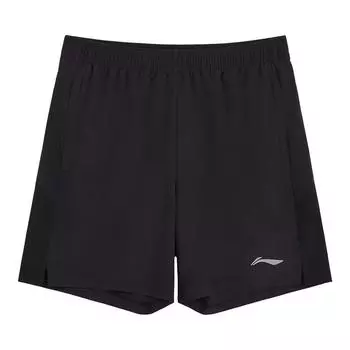 Li-Ning Comfortable Simple Solid Color Breathable Loose Fit Casual Shorts Unisex shorts AKSV783-1 M