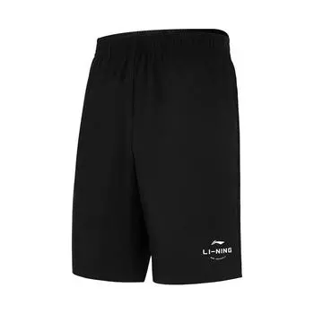 Li-Ning Comfortable Simple Solid Color Breathable Loose Casual Shorts Unisex shorts AKSV785-1 M