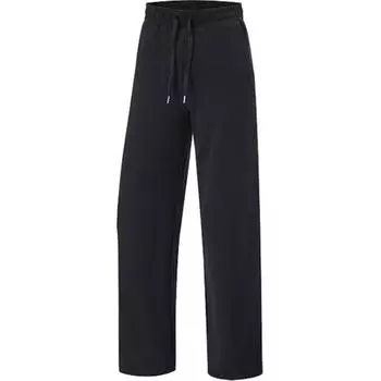 Li-Ning Comfortable Simple Straight Leg Lace-Up Solid Color Casual Pants Women bottoms Black AKLU110-1 S
