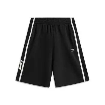 Li-Ning Comfortable Simple Versatile Elastic Five-Point Casual Shorts Men Shorts Black AKSV279-2 S