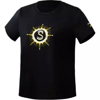 Li-Ning Comfortable Simple Versatile Letter Print Loose Round Neck Short Sleeve T-Shirt Unisex Tops Black AHSVC95-1 XS