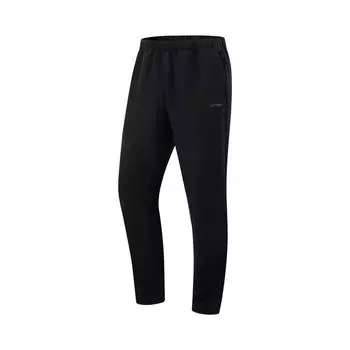 Li-Ning Comfortable Simple Versatile Straight Leg Casual Pants Men bottoms Black AYKV387-1 L