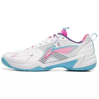 Li-Ning Comfortable Trendy Non-Slip Wear-Resistant Low-Top Badminton Shoes Unisex Shoes White Blue AYZU019-2 43