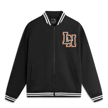 Li-Ning Comfortable Versatile Baseball Jacket Men Jacket Black AFDU553-4 2XL