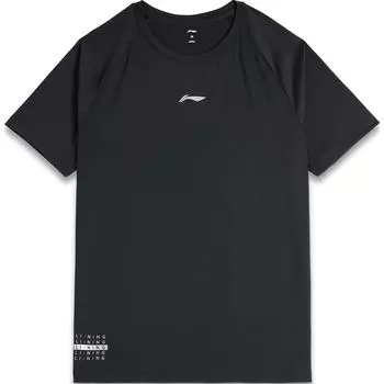 Li-Ning Comfortable Versatile Breathable Loose Short Sleeve T-Shirt Men Tops Black ATST107-1 M