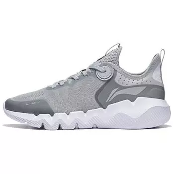 Li-Ning Comfortable Versatile Non-Slip Wear-Resistant Low-Top Casual Shoes Men sneakers Gray AGLU233-2 40