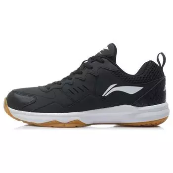 Li-Ning Comfortable Versatile Shock Absorbing Non-Slip Wear-Resistant Breathable Lightweight Low-Top Badminton Shoes Men sneaker Black AYTR019-2 39