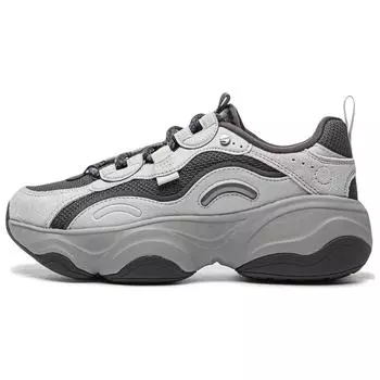 Li-Ning Comfortable Versatile Wear-Resistant Non-Slip Low-Top Casual Shoes Women Casual Shoes Gray Black AGCU300-2 39