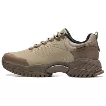 Li-Ning Comfortable Versatile Wear-Resistant Warm Low-Top Casual Shoes Men sneaker Beige Brown AGLU247-4 40