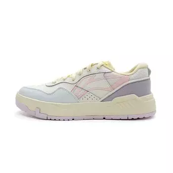 Li Ning Common 80s Классическая Мода Ретро Универсальные Толстая Подошва Удобные Нескользящие Износостойкие Низкие Кеды Женские кроссовки AGCV208-1 35