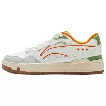 Li Ning Common 80s Классическая мода ретро универсальная толстая подошва удобная нескользящая износостойкая низкая обувь для скейтбординга мужские кроссовки AGCV023-3 43