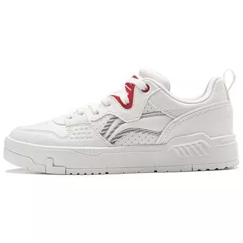 Li Ning Common 80s удобные универсальные легкие прочные кроссовки для скейтбординга мужские кроссовки белые AGCU007-1 41