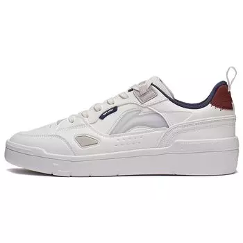 Li Ning Common 80s удобные универсальные прочные легкие низкие кроссовки для скейтбординга мужские кроссовки белые AGCT227-1 43