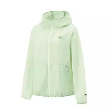 Li Ning Comprehensive Training Series Ice Silk Cool Comfort Sports Ветрозащитная Солнцезащитная Куртка Женская Куртка Ice-Green AFDV428-8 XS