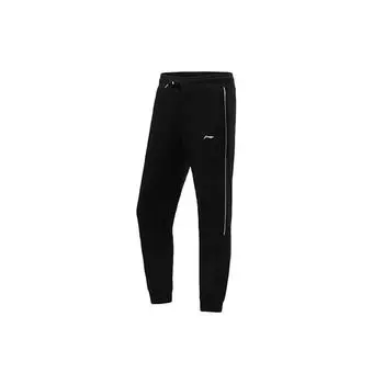 Li Ning Comprehensive Training Series повседневные влагоотводящие спортивные брюки с манжетами Ice Feel женские брюки черного цвета AKLR448-1 S