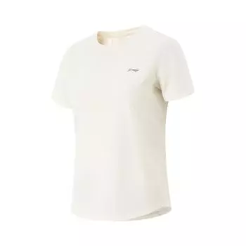 Li Ning Cool Tea T Повседневная футболка для скалолазания, фитнеса, универсальная, однотонная, с круглым вырезом, быстросохнущая, прохладная, удобная, дышащая, с коротким рукавом ATSV592-3 S