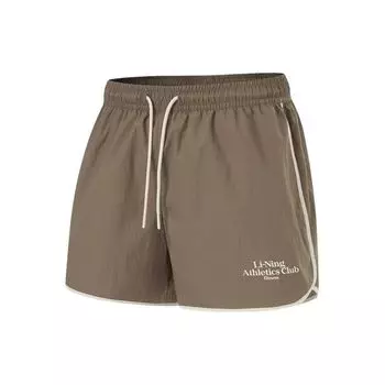 Li-Ning Cooling Comfortable Moisture Wicking UV Resistant Loose Antibacterial Sports Pants Women Shorts Mushroom-Brown AKSU610-3 XS