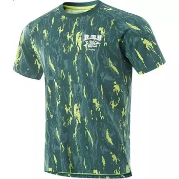 Li-Ning Cooling Full Print Quick Dry Short Sleeve T-Shirt Men Tops Cloud-Green ATSU415-7 L